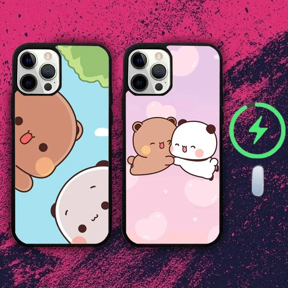 

Cute B-BuBu D-DuDus Bear Phone Case For iPhone 16e,16,15,14,13,12,11,Plus,Pro,Max,Mini Magsafe Magnetic Wireless Charging