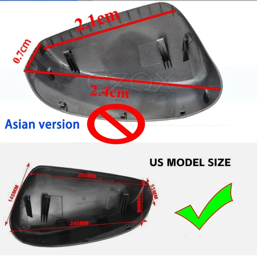 US Version Rearview Mirror Cover Shell Lid For Honda Accord 2008 2009 - 2013 Outside Mirror Lid Mirror Shell Housing