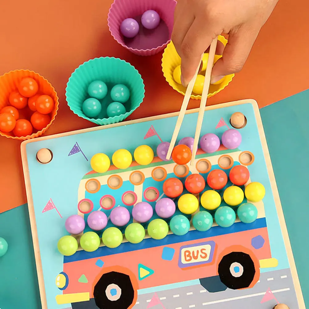 Pinzette in legno da 2 pezzi Pinze per bambini per lo sviluppo delle abilità motorie fini Uso versatile nella lavorazione di giochi educativi di cucina