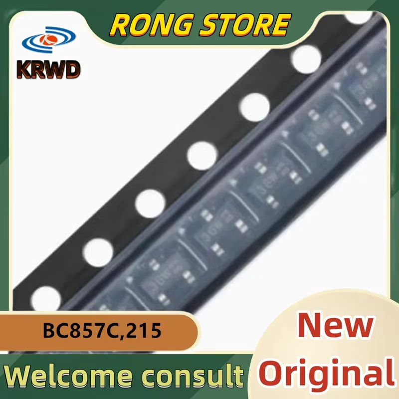 200 قطعة 3GW جديدة ومبتكرة رقاقة IC SOT-23 BC857C,215 BC857,215 BC857