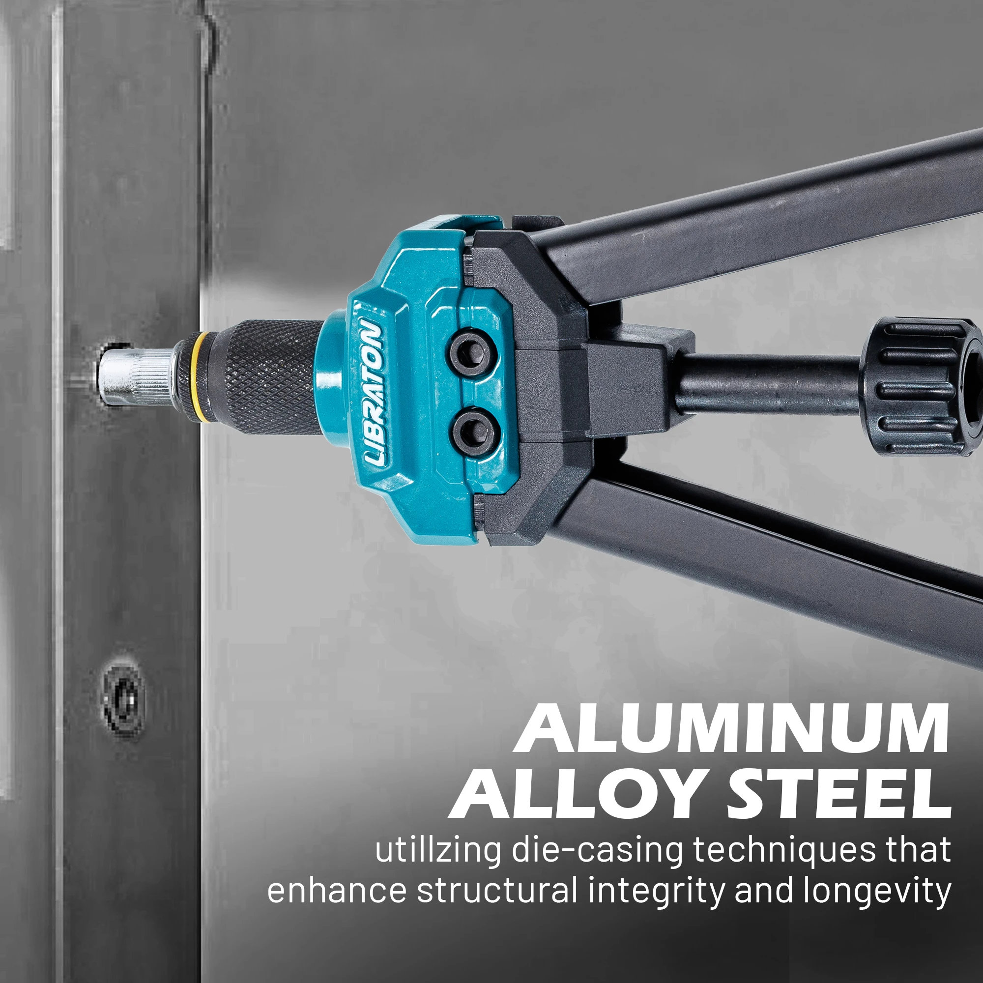 Libraton 16 "جوز برْشام أداة مجموعة اليد جوزة برْشام بندقية مع 68 قطعة برشام المكسرات 7 قطعة مماسك متري قابلة للتبديل لإصلاح المنزل #2