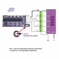 BMS-batería de litio Lifepo4 LTO, ecualizador activo, equilibrador, condensador para herramienta eléctrica, 0.8A, 3S, 4S, 6S, 8S, 14S, 17S, 21S