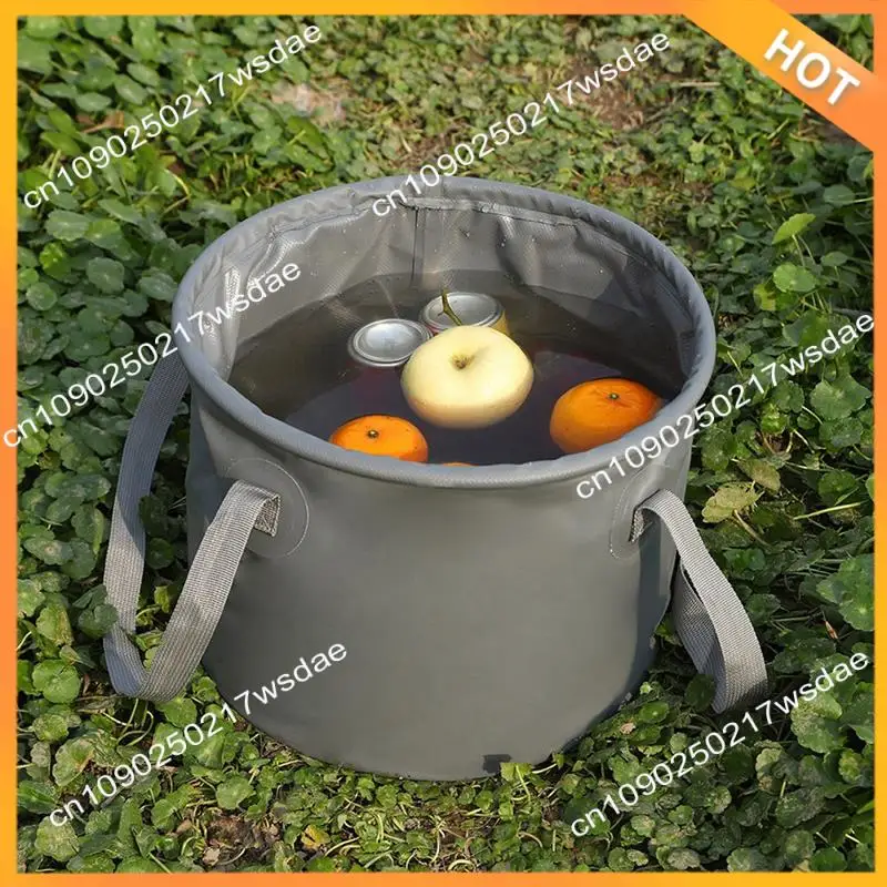 

X08A портативное ведро для улицы, портативный контейнер для хранения воды для рыбалки, контейнер для хранения воды для кемпинга, чистящая раковина, серый, 20 л