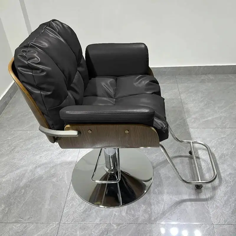 

Luxury Hidraulic Salon Comfort Chair Barbershop Portable Leg Salon Chair Swivel Vintage Silla De Barbero Commercial Furniture
