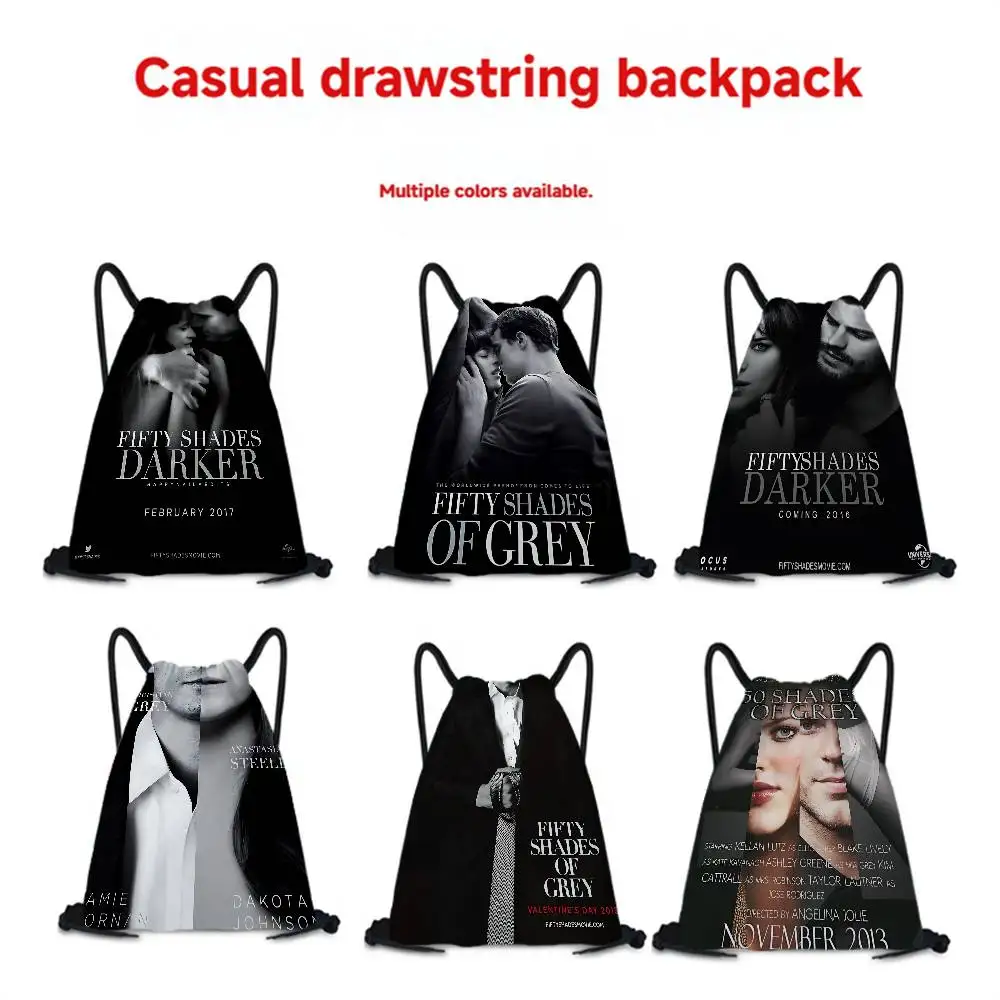 الفيلم الرومانسي الكلاسيكي F-Fifty S-Shades O-Of G-Gray المرأة على ظهره الرياضة باقة جيب الرباط للطي التسوق المحمولة
