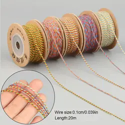 1Roll/lots 1mm Handmade Thread Cord Rope Hand Woven Cotton Rope For Jewelry Making DIY Ethnic Bracelet Accessories 20M Length