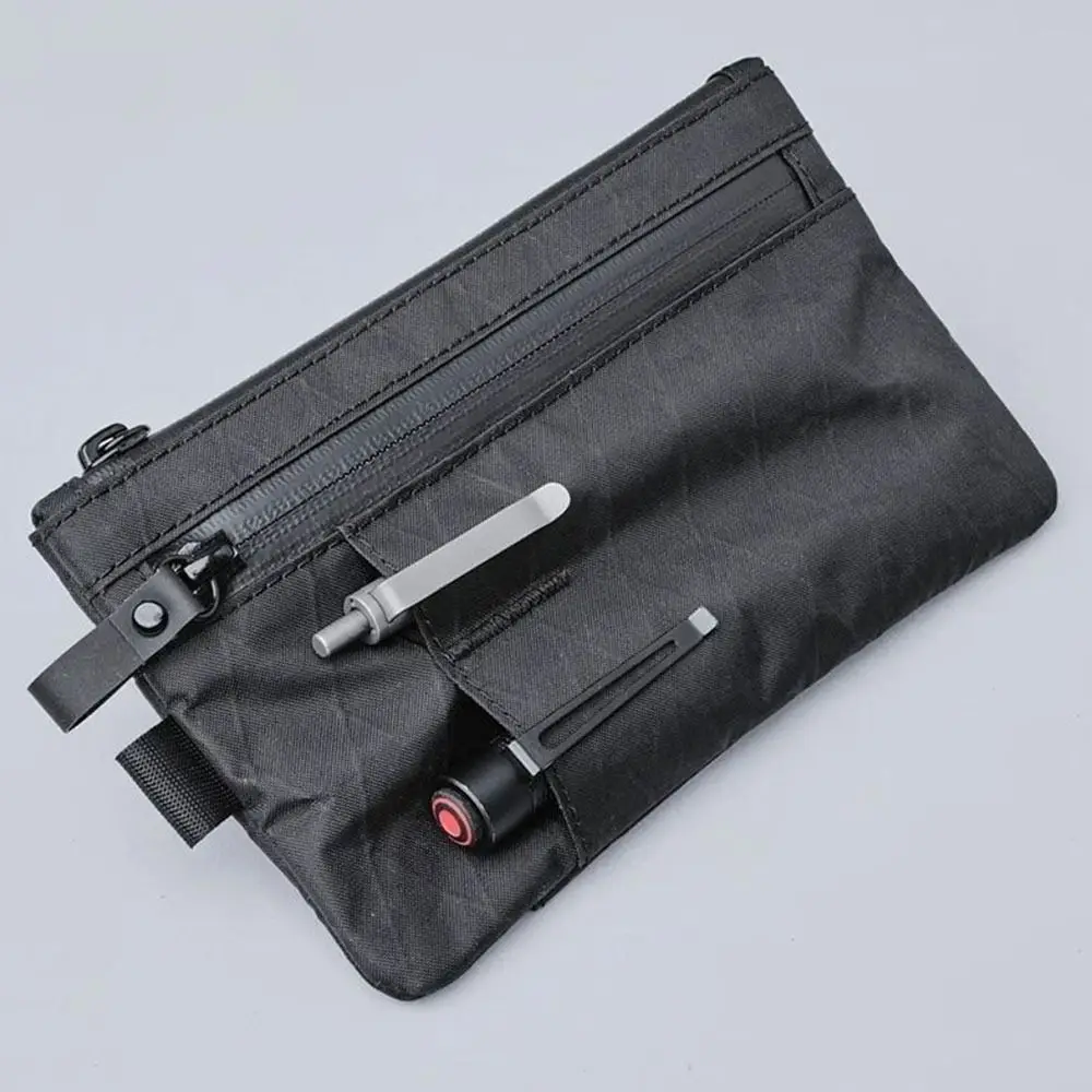 Weatherproof Men's Functional Wallet RFID Blocking with Wristband Credit Card Holder External Slots EDC Carrier Travel