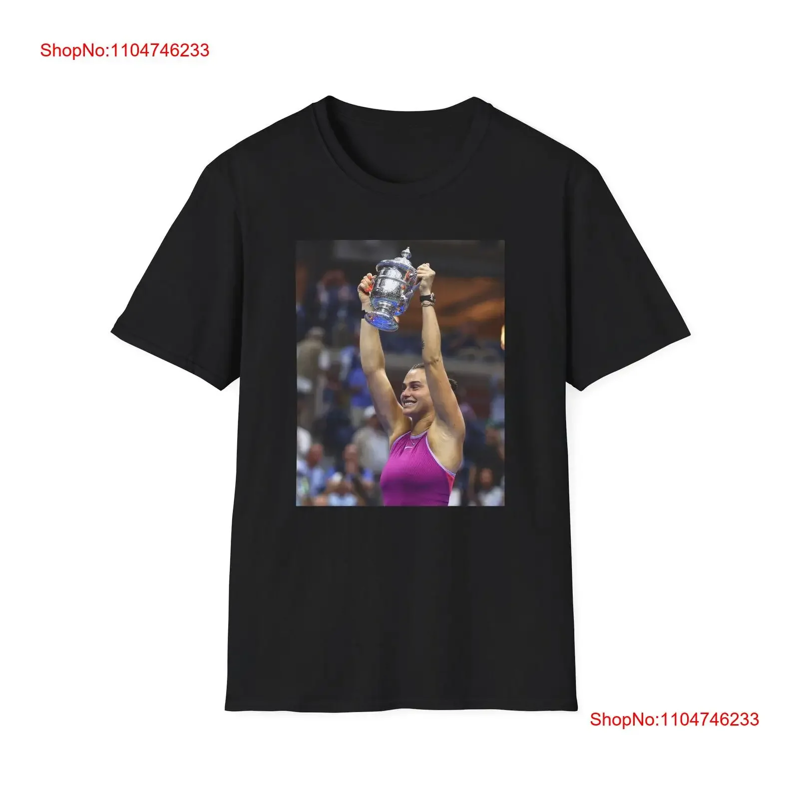US Open Tennis Aryna Sabalenka T Shirt vintage Washed Versatile Slightly fashion Unisex Casual homme Breathable