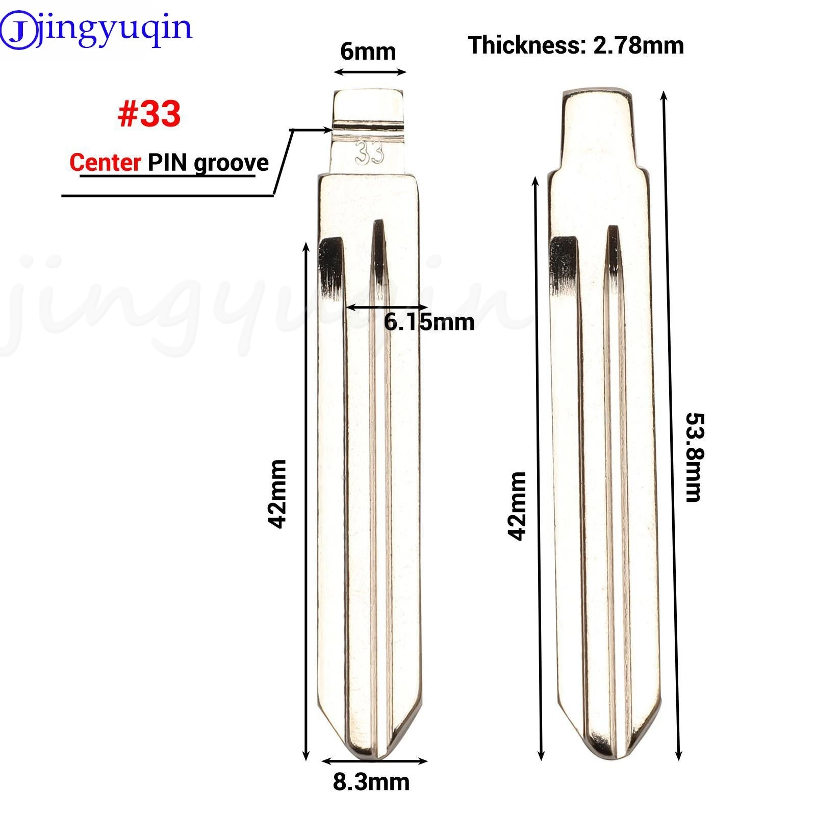 Jingyuqin 3Przyciski Pilot zdalnego sterowania do kluczy Ssangyong z elektroniką 433 Mhz Actyon Kyron Rexton Korando Uncut Blade Kluczyki samochodowe