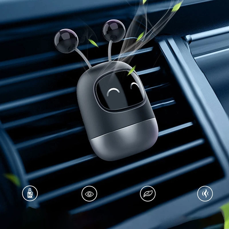 Air Freshener ,Car Vent Outlet Freshener Cute Robot Air Conditioner Aromatherapy Fragrance Plastic A