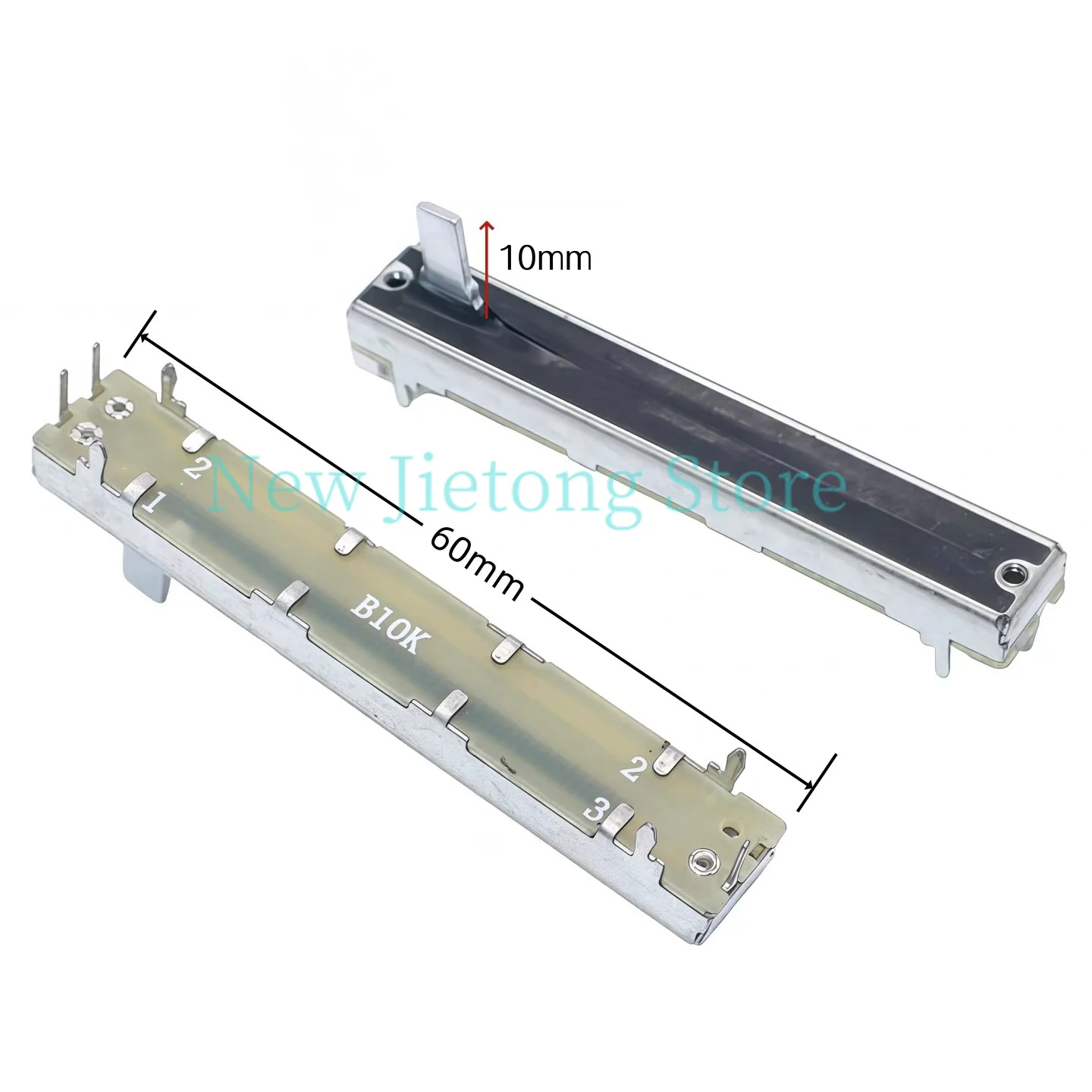 10pcs 60MM Straight Slide Potentiometer Fader SC4521N Single Channel Potentiometer B10K B103 Travel 45mm Handle Length 10/15mm