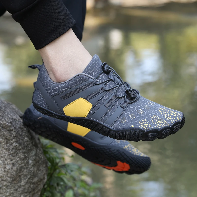 Men's and Women's Mountaineering Hiking Shoes Men's wide shoes Breathable Mesh Barefoot Wide Toe Shoes Men's &Women's Sneakers image 5