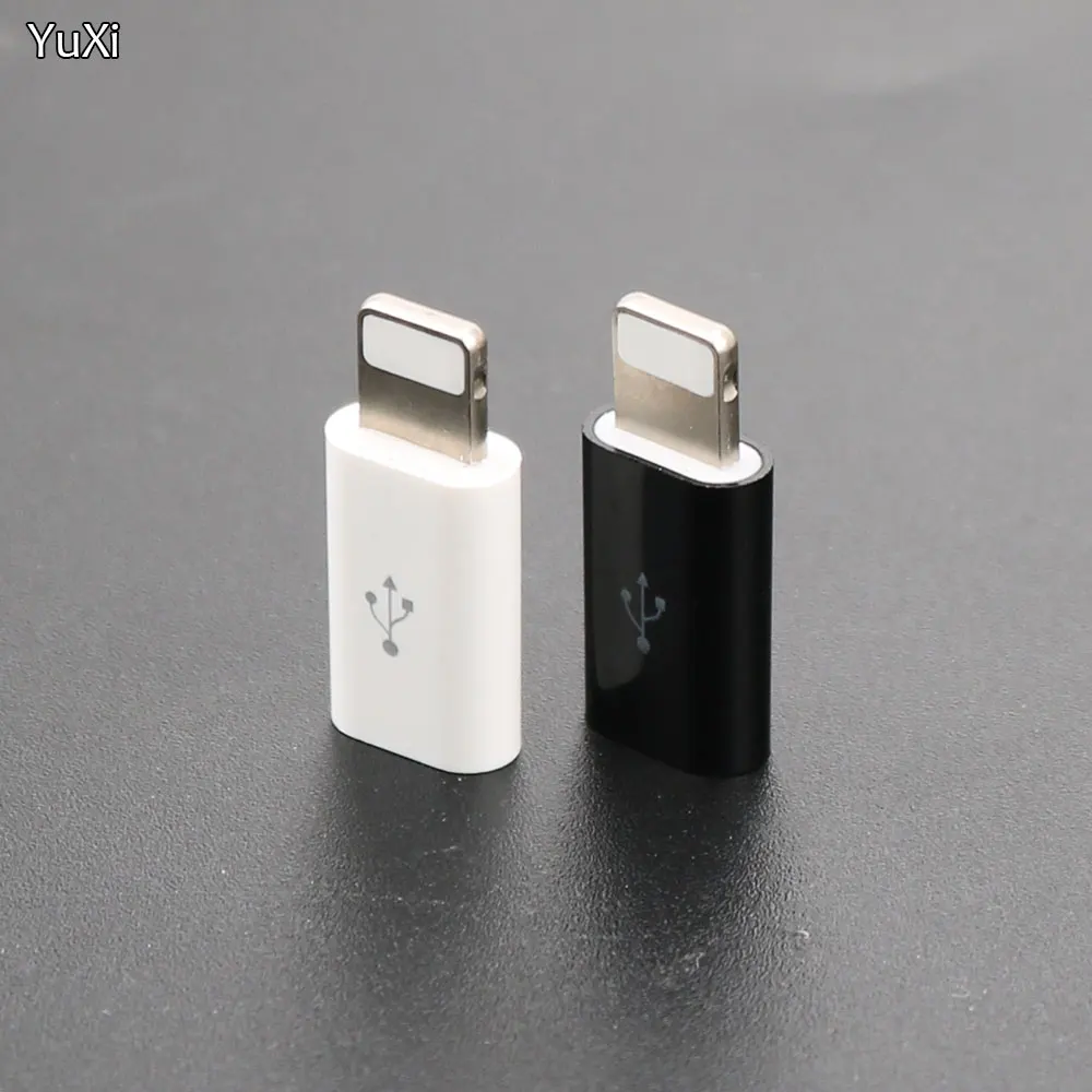 1Pcs For iPhone to Micro USB / Type-C Charger Adapter Female to Male Converter Adapter for iPhone 6 6s 7 8 Plus X 10 for iPad