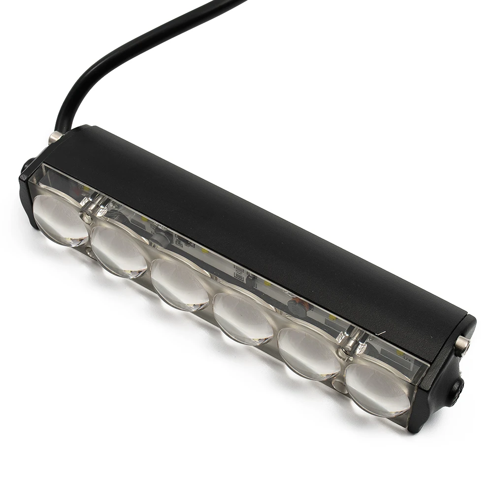 

7 Inch Off-Road 12V 24V LED Work Light Bar Spot Beam 4D Lens Slim Single Row Trailer Car ATV SUV 4X4 Car Truck 6-LED Spot Light