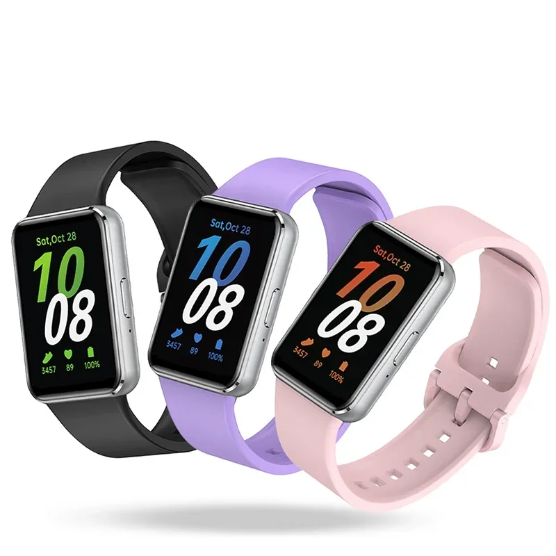 Silicone Bracelet For Samsung Galaxy Fit 3 Watch Band Magnetic Buckle Wrist Strap For Samsung Galaxy Fit 3 R390 Correa