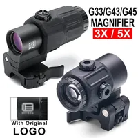 Hunting G33 G43 3X Magnifier Sight Folding Side Flap G45 558 556 553 Holographic Reflection Red Dot Sight