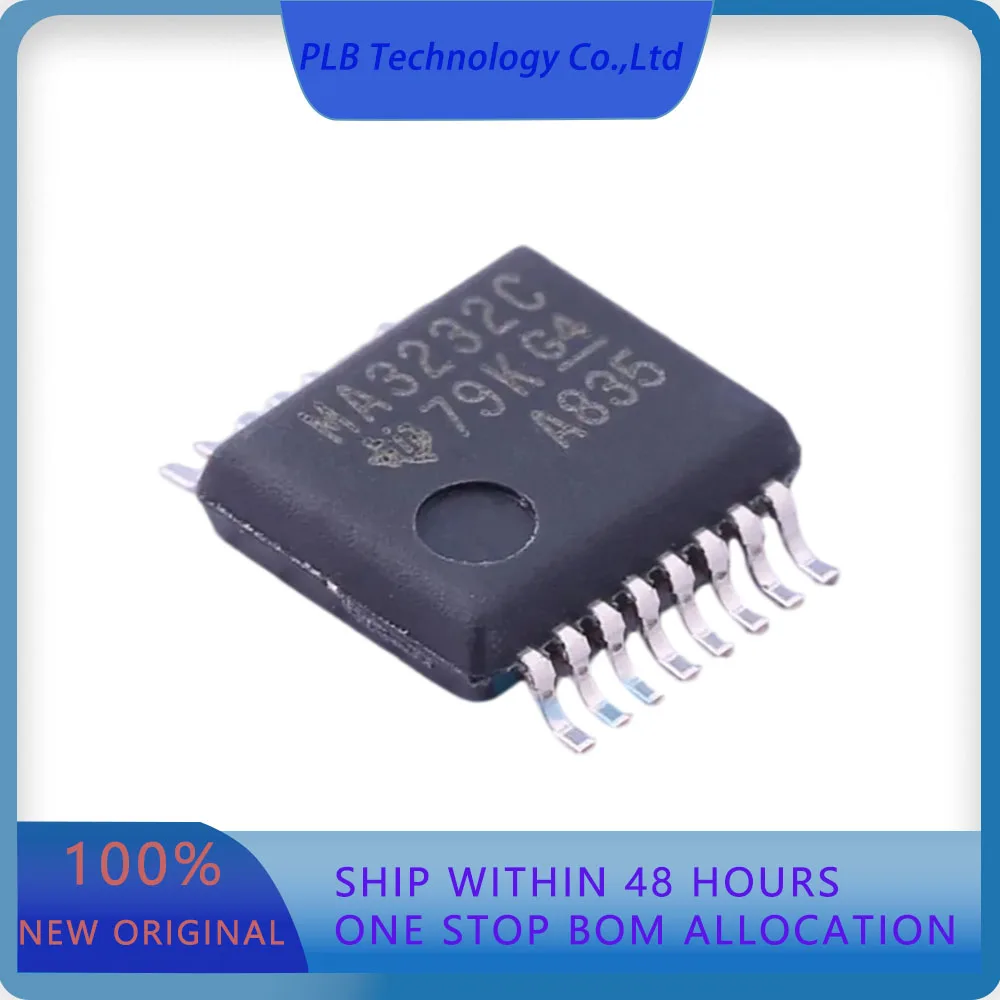 5PCS/LOT MAX3232CDBR MAX3232  250Kbps Transceiver SSOP-16-208mil RS232 ICs Original Stock