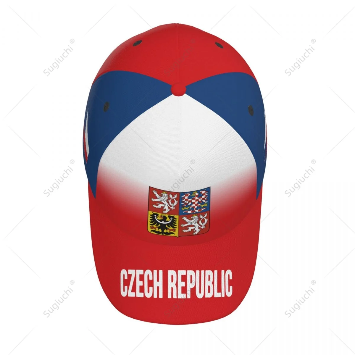 Unisex Baseball Cap Hat Czech Republic Flag Gradient Color 3D Printing for Tennis Outdoor Bike Bicycle Golf Baseball Sports Fans view 3