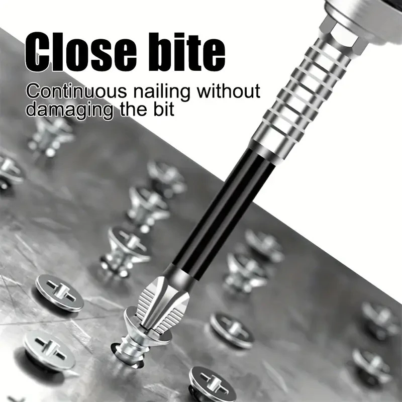 Anti-slip Impact-resistant Threaded Drill Bit Set Screwdriver Hardness Drill Bit Screw Driver Hand Tools 25/50/65/70/90/150mm