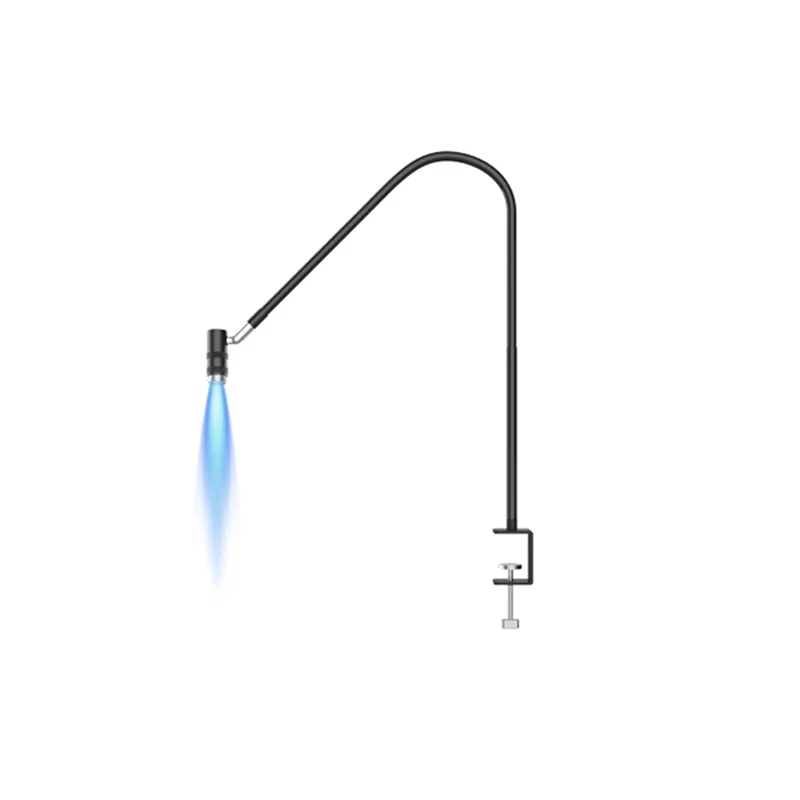 Lampe à cils A47F-UV 6W - Extension de cils et sèche-ongles, 360 °   Col de cygne flexible, lumière de polymérisation à colle UV pour utilisation en salon