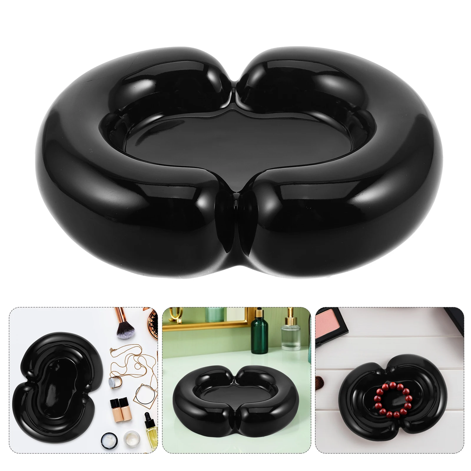 

Cosmetics Organizer Coffee Table Tray Catch All Cheese Plate Ceramic Side Bowl Appetizer Plates
