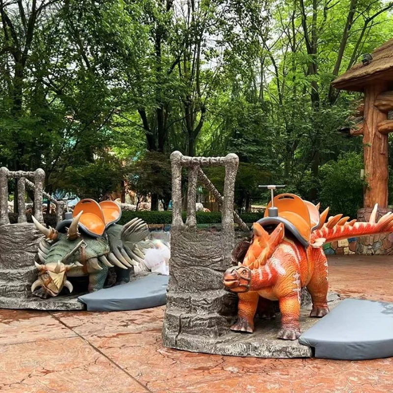 Amusement park riding big dinosaur big dinosaur riding high quality induction
