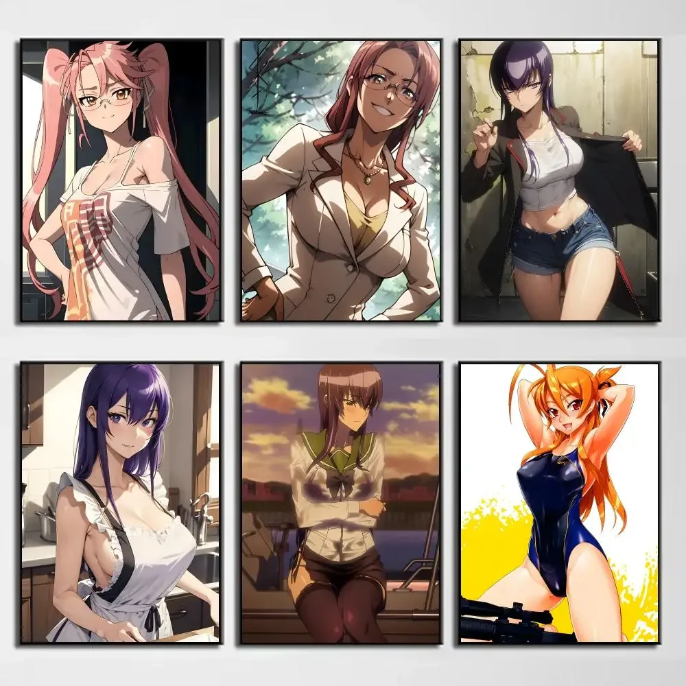 Anime Horror Highschool Of The Dead Poster Wall Decor for Young Collectors, Indoor and Outdoor Decor