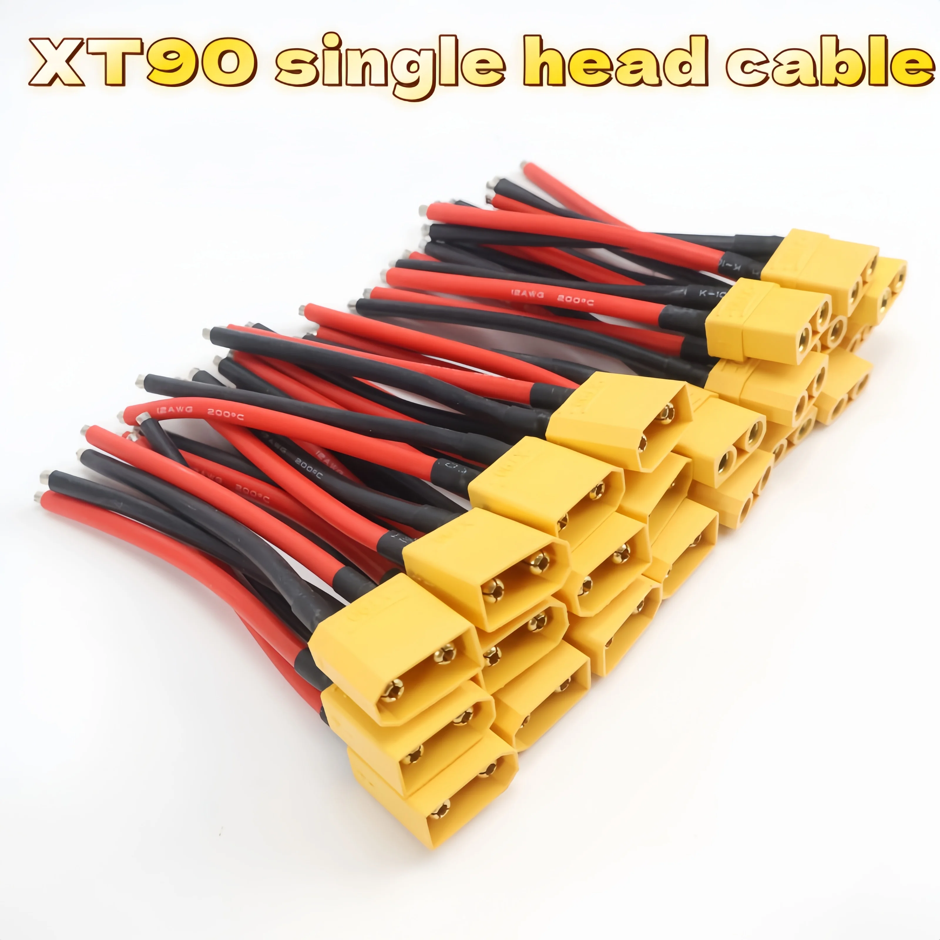 1/5 Paar XT90-Stecker Paralleles Batterie-Verlängerungskabel 12AWG Silikonkabel für RC Lipo-Akku Motor