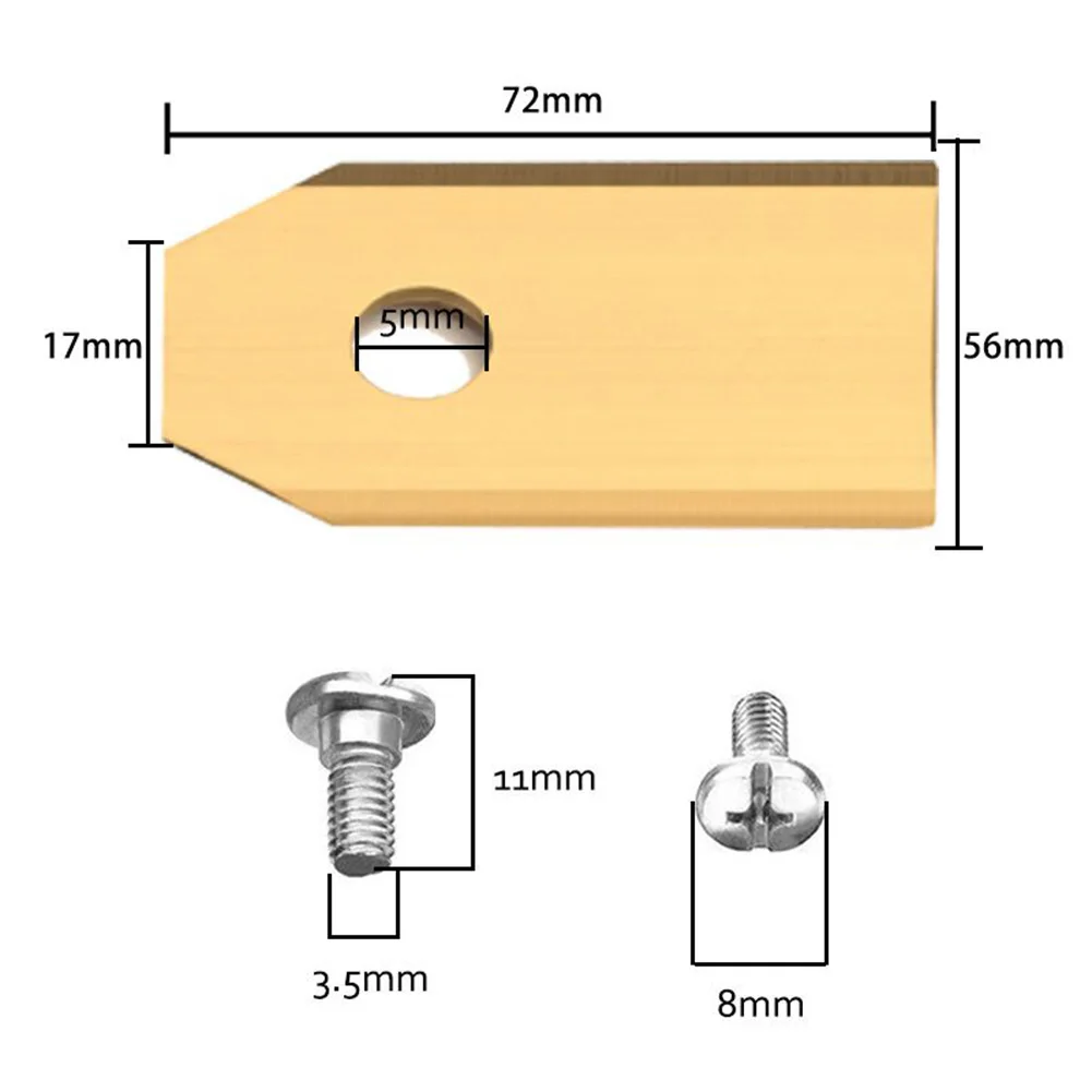 30pcs Lawn Robot Blade Plating Lawn Mover Replacement For Robot Lawn Mower Replacement With Screw Garden Robotic Tool