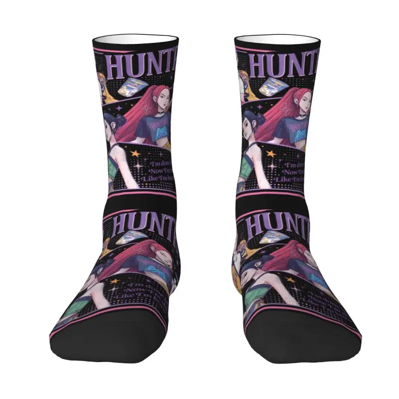 

Kpop Demon Hunters Huntrix Mens Crew Socks Unisex Novelty Spring Summer Autumn Winter Dress Socks