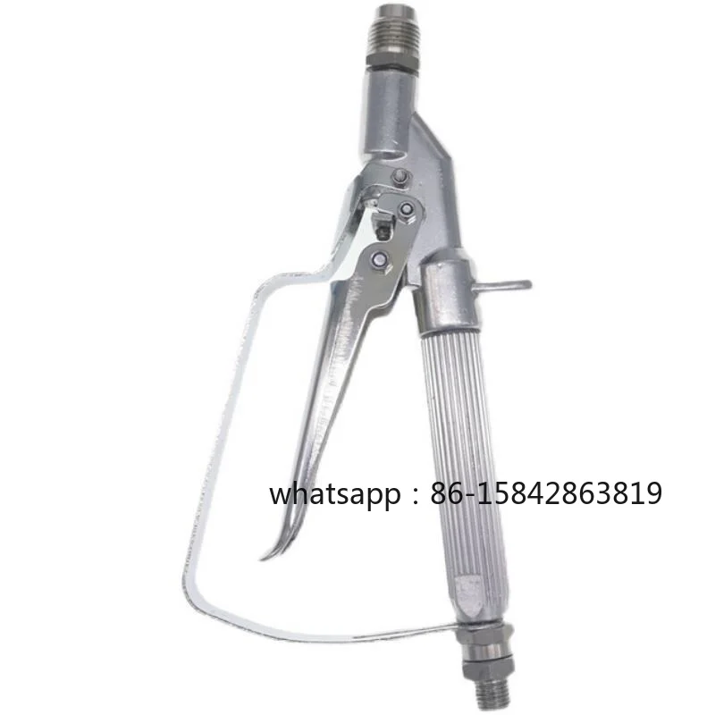 Metal Spray Gun Straight Handle Spraying Machine Accessory for Home Improvement And Industrial Use
