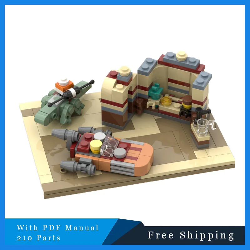 حار 210 أجزاء ستار معركة سلسلة الشهيرة حانة صغيرة اللبنات الطوب الإبداعي نموذج الأطفال الجمعية عرض لعبة الهدايا