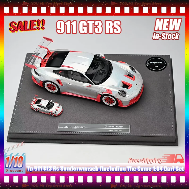 

Tp 1:18 Масштаб Tp 911 GT3 Rs Sonderwunsch Миниатюрный набор моделей автомобилей из смолы, набор игрушек на заказ, подарки, орнамент, включая 1:64 автомобиль для игр