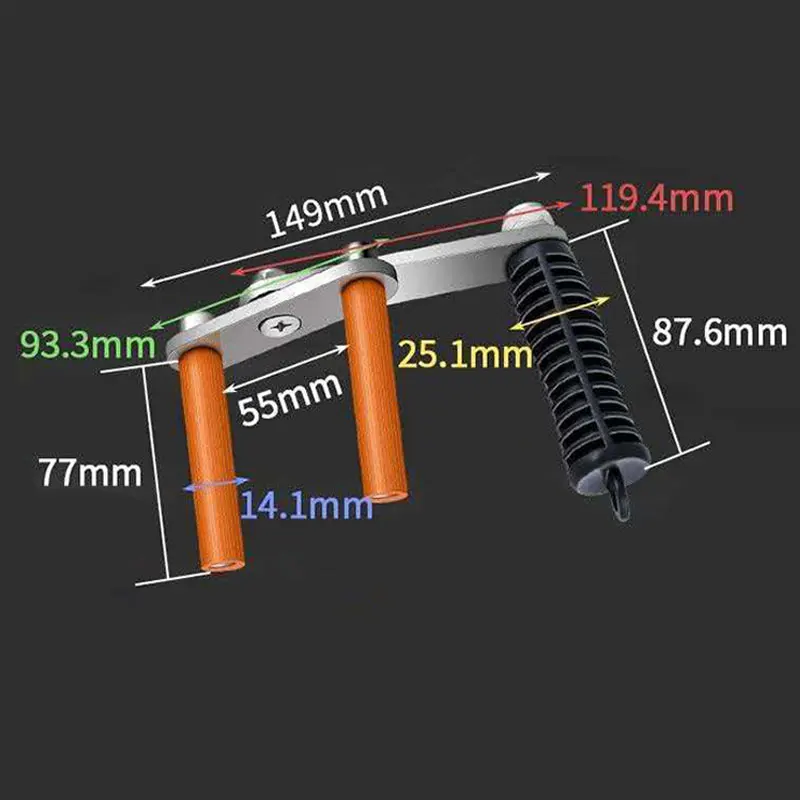 2Pcs Orange Black Multifunctional Gypsum Board Lift Plate Clamp for Transporting Workshop Plywood Sheet Moving Accessories Set