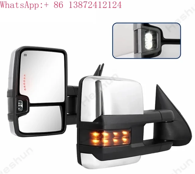 

Towing Mirrors for 1988 1989 - 2000 2001 Chevy Tahoe GMC Suburban C/K 1500 2500 3500 Yukon Power Heated Turn Signal Side Mirror