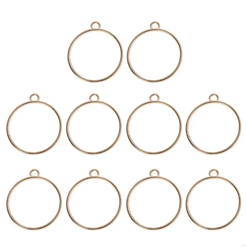 

10x Clear Round Blank for Key Ring Handmade Blank Frame Bezel Trays DIY for Key Chain for Jewelry Craft Necklace Bracele L5BE