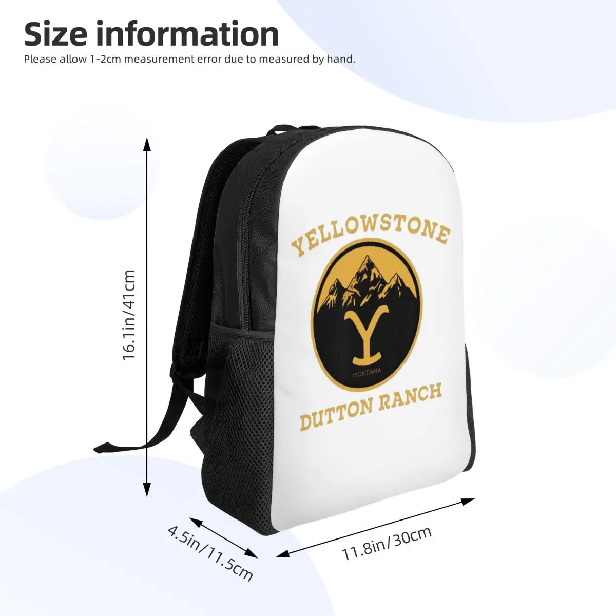 Yellowstone Dutton Ranch Student Backpack School Bag Hiking Travel Daypack for Men Women Fashion Bookbag Shoulder Bags