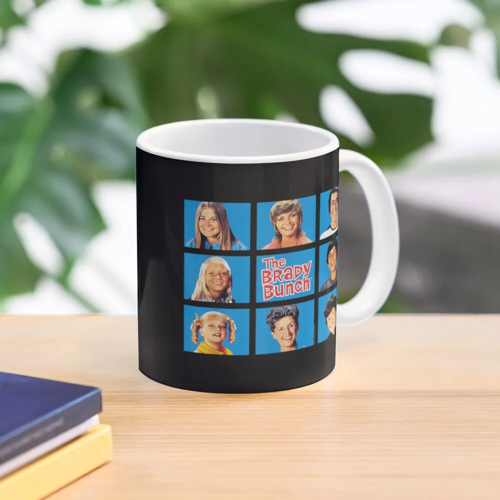 Brady Bunch Framed Classic  Mug Image Cup Drinkware Handle Round Picture Coffee Simple Gifts Design Photo Tea Printed