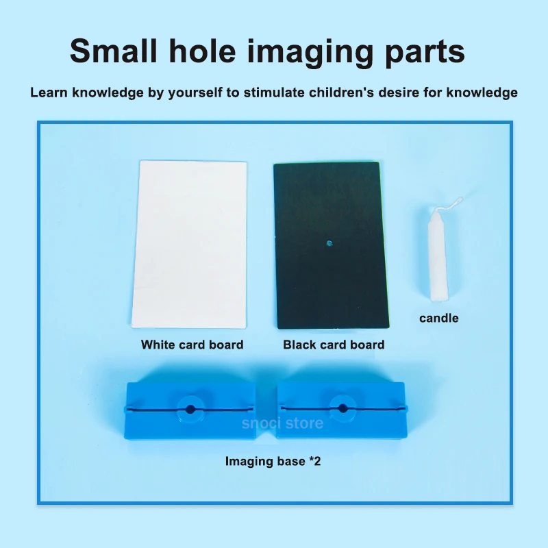 DIY Physical Optics Experiment Small Hole Imaging Pinhole Imaging Device Kit，Small Hole Imaging Device Scientific Utensil
