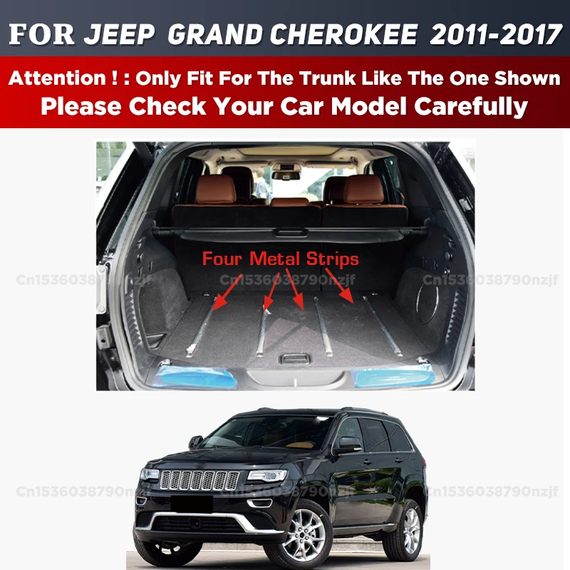 For Jeep Grand Cherokee WK WK2 2011-2017 16 15 14 13 12 Car floor mats Foot Pads 3D Car Trunk Mat Cargo Liner Carpet Accessories