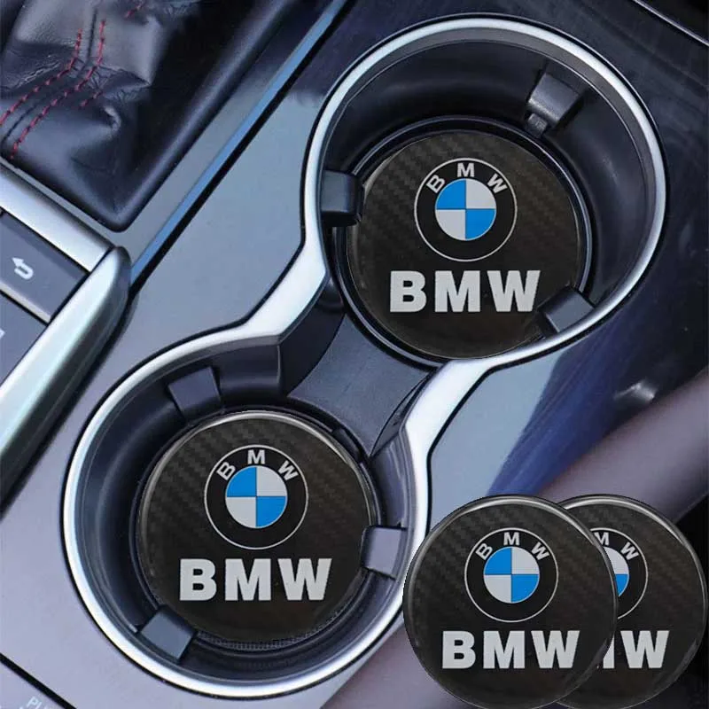 BMW Exclusive Car Interior Water Cup Mat For BMW E46 E90 E60 F30 F10 E39 E36 F20 G30 G20 E87 E92 E91 E30 F11 F31 X1 X2 X3 X5 X4