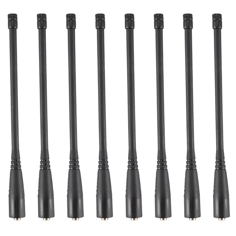 

ABUO-8X Walkie Talkie For BAOFENG Uv-5R Antenna SMA-Female UHF/VHF 136-174/400-520 Mhz For UV5R UV-82 GT-3