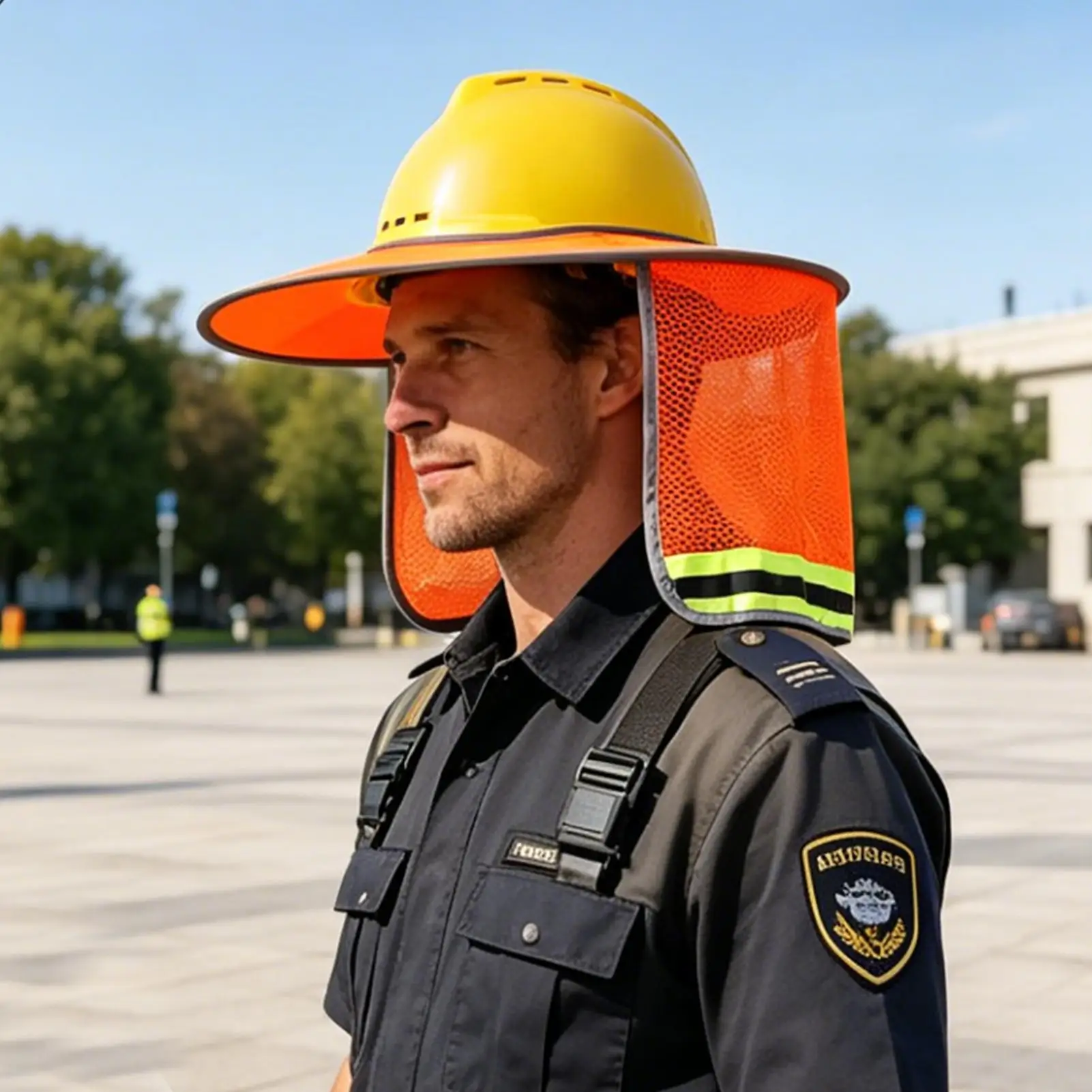 Hardhat Sun Shade Comfortable UV Protection Adjustable Construction Sun Protection Shade For Road Work Landscaping Roofing