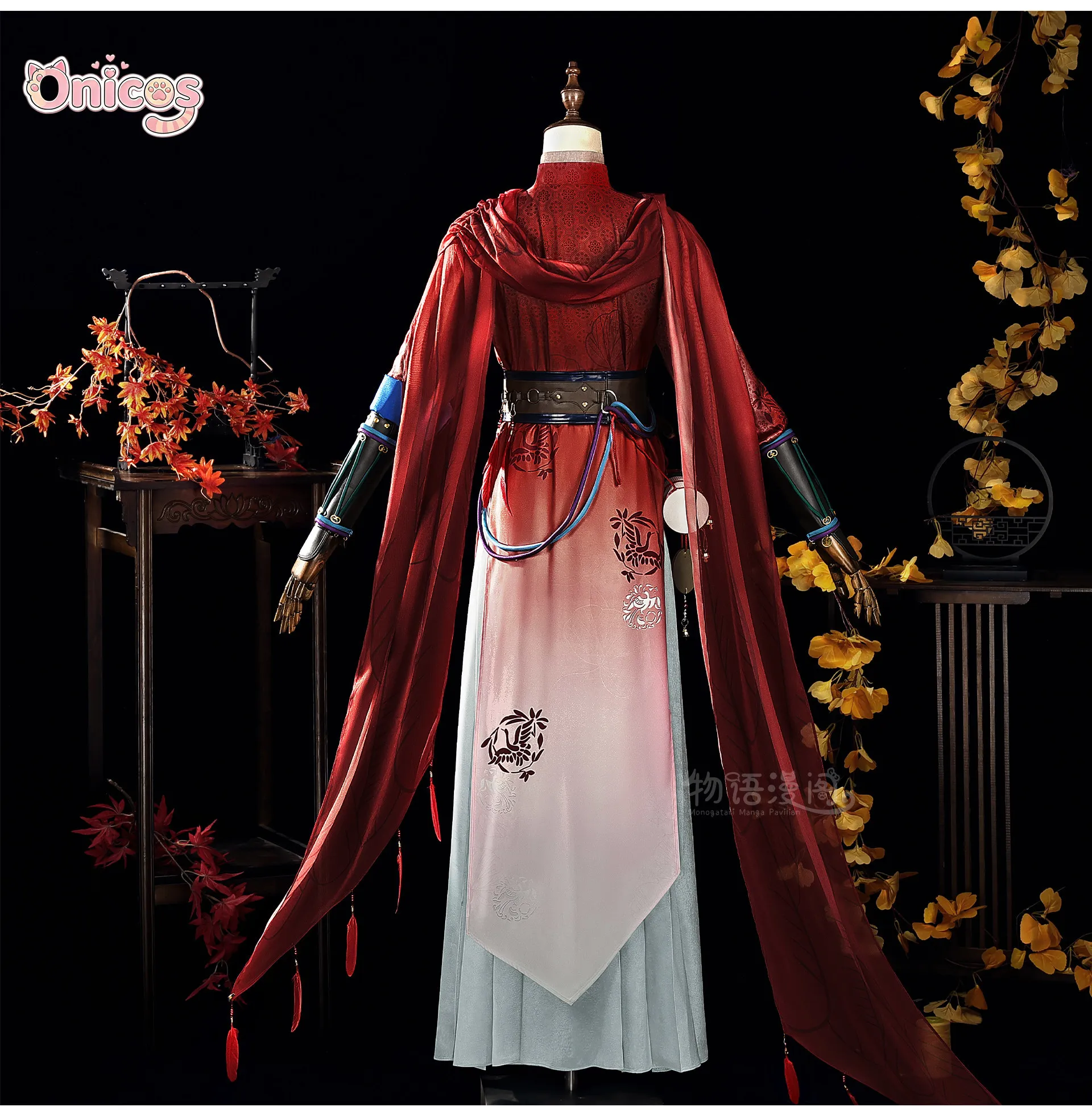 Where Winds Meet An Liuli Cosplay-Kostüm, Spielanzug, Uniform, Cosplay-Kostüm, Halloween-Outfit, Rollenspielkleidung, Onicos