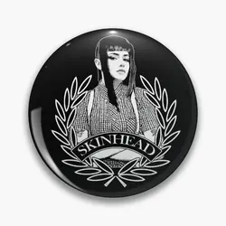 Skinhead Girl Skinhead Music Oi Oi Oi  Soft Button Pin Decor Fashion Hat Collar Badge Cartoon Gift Funny Lapel Pin Brooch Metal