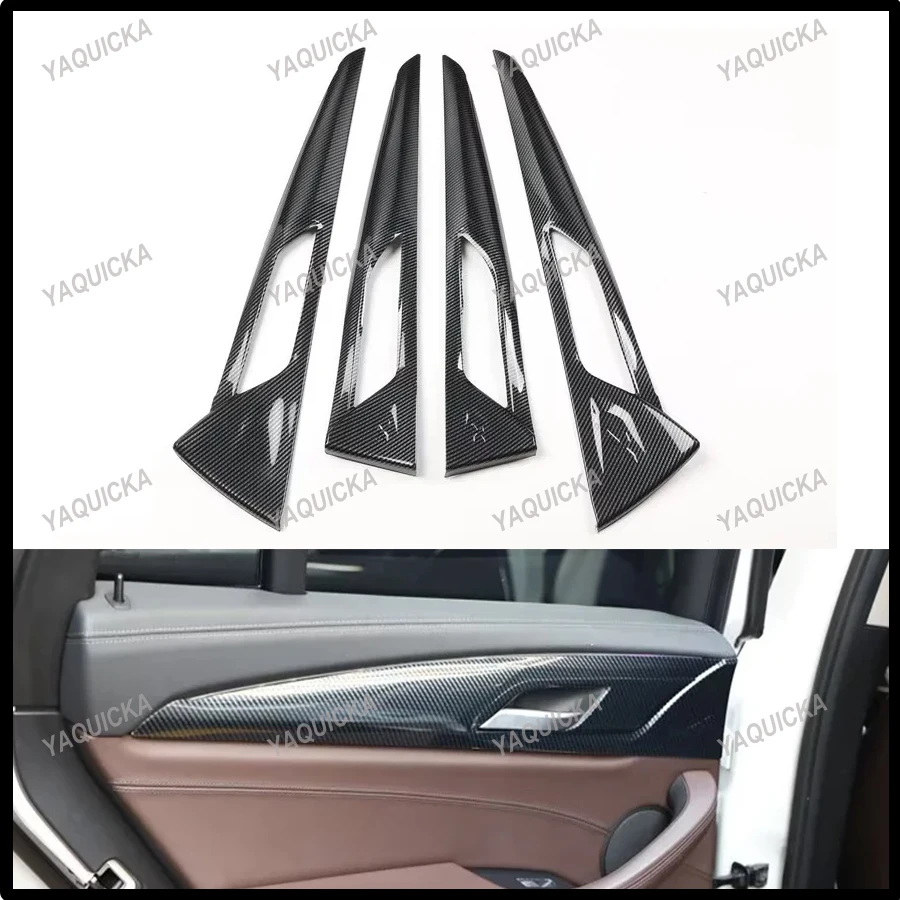 

Накладка на дверную панель автомобиля, Стайлинг для BMW X3 X4 2018-2022, внутренние автоаксессуары, 4 шт.