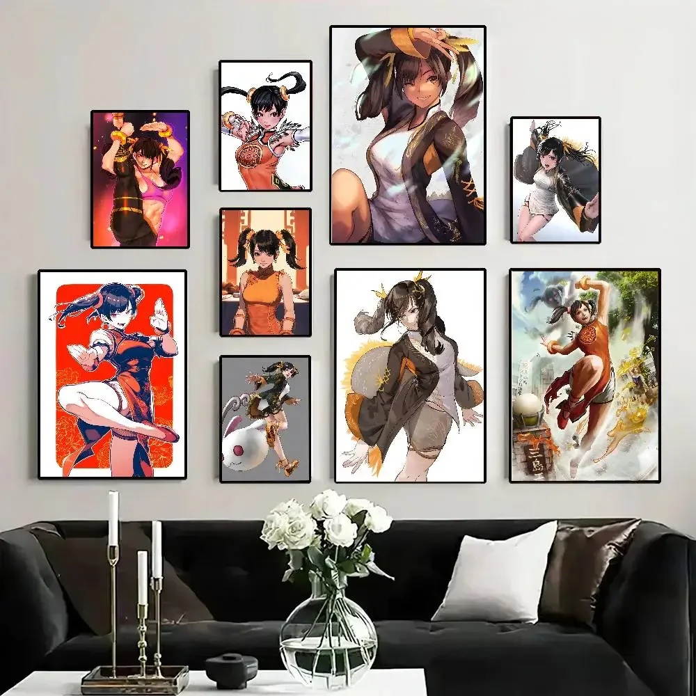 Ling Xiaoyu Anime Iron Fist Posters Living Room Bar Cafe Quality Canvas Vintage Style Comics Painting Art Home Wall Decor Pictur