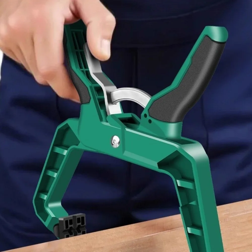 Portable Plastic Quick Clamp Spring Clamps Multi-Purpose Heavy Duty Locking Pliers Non-slip Handle Carpentry Clips Woodworking