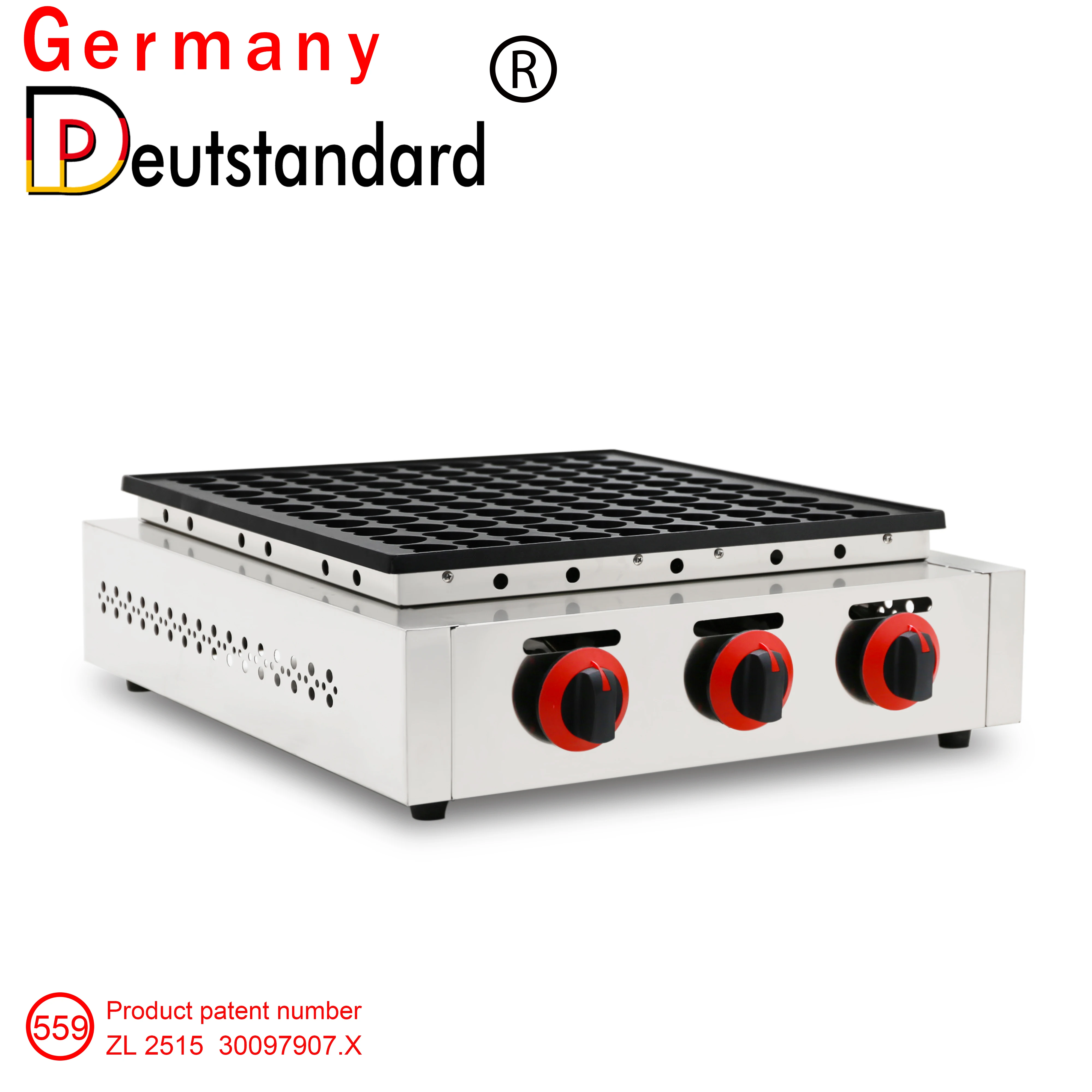 Germany deustandard heart-shape 100 holes gas-muffins machine pancake maker