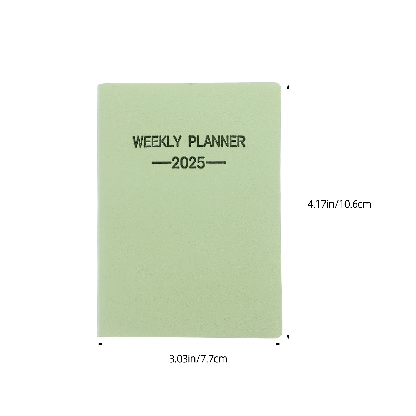 2025 Mini Note Book Hardcover Home School Essentials Planner Grid Monthly Calendar
